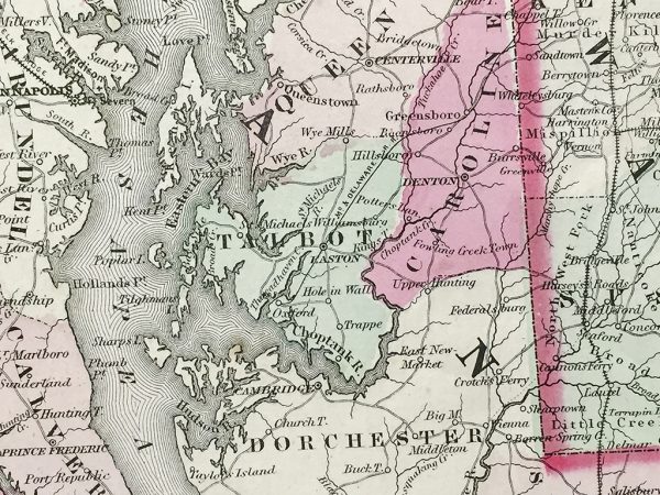 Delaware and Maryland State Map (1865) - Image 8