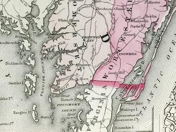 Delaware and Maryland State Map (1865) - Image 9
