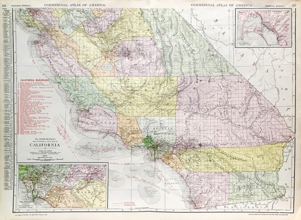 California State Railroad Map (c. 1917)