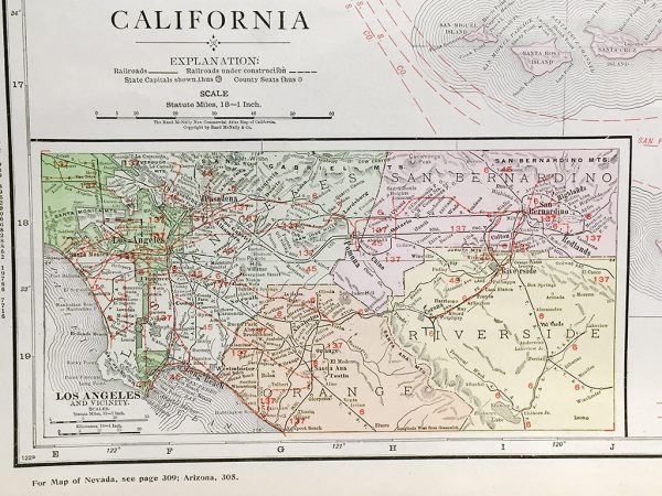 California State Railroad Map (c. 1917)