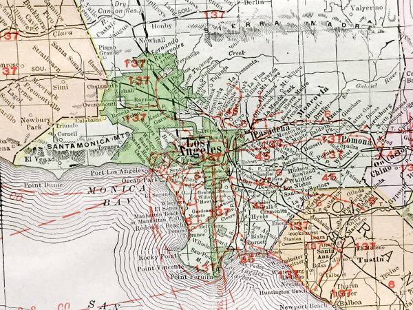 California State Railroad Map (c. 1917)