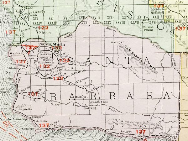 California State Railroad Map (c. 1917)