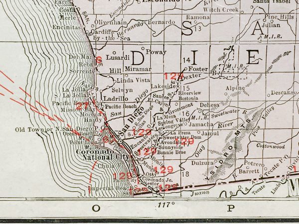 California State Railroad Map (c. 1917)