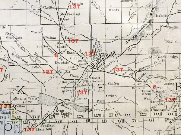 California State Railroad Map (c. 1917)