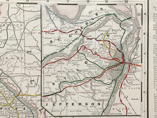 Missouri State Railroad Map (1928)