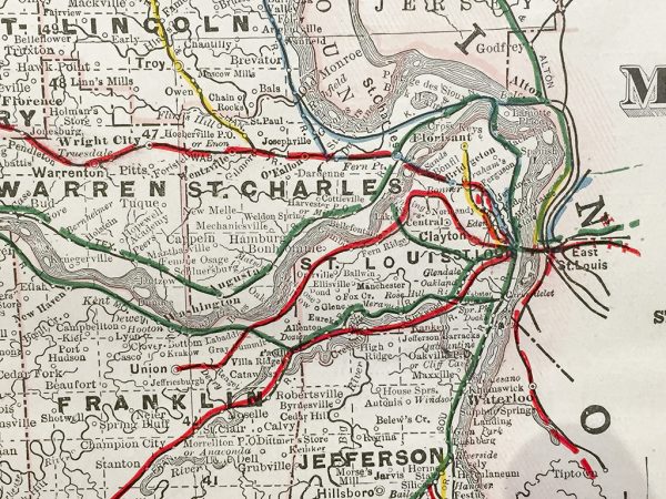 Missouri State Railroad Map (1928)