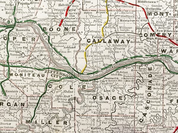 Missouri State Railroad Map (1928)