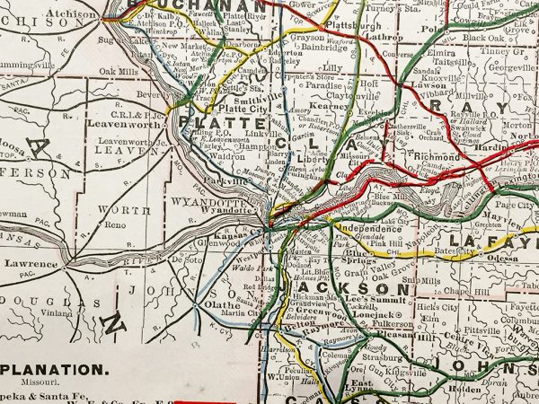 Missouri State Railroad Map (1928)