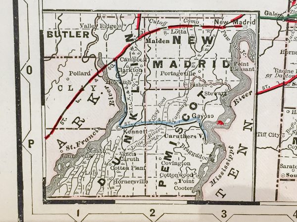 Missouri State Railroad Map (1928)