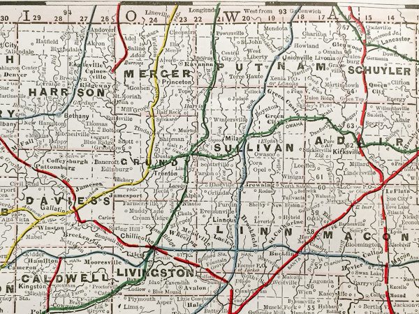 Missouri State Railroad Map (1928)