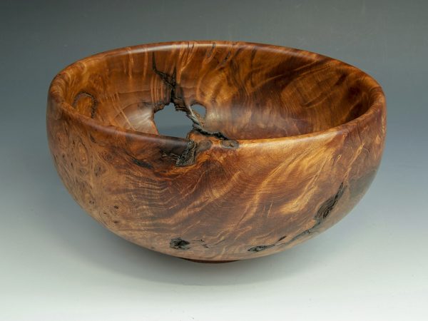 Jerry Kermode - Redwood Burl Traditional Edge Bowl with Bark Inclusions