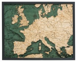 Bathymetric Map Western Europe