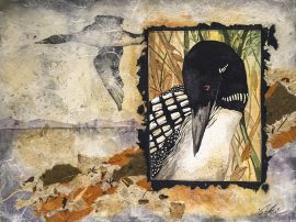 Beki Killorin Original Watercolor - Loon Flight