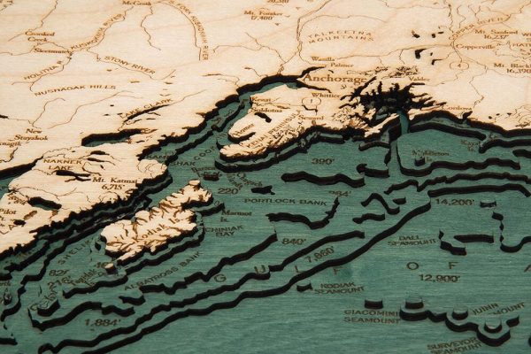 Bathymetric Map of Alaska