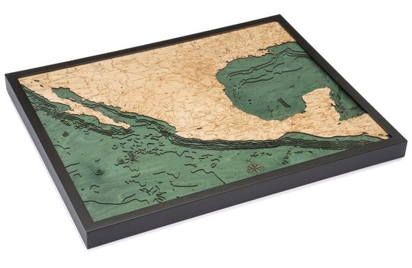 Bathymetric Map of Mexico