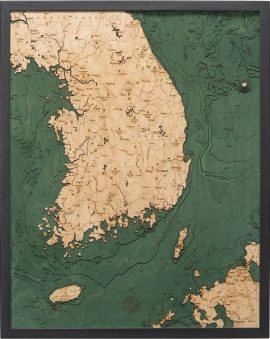 Bathymetric Map of South Korea