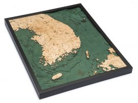 Bathymetric Map of South Korea