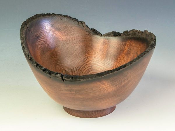 Jerry Kermode - Redwood Natural Edge Bowl with Burnt Rim