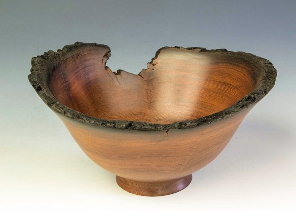 Jerry Kermode - Redwood Natural Edge Bowl with Burnt Rim