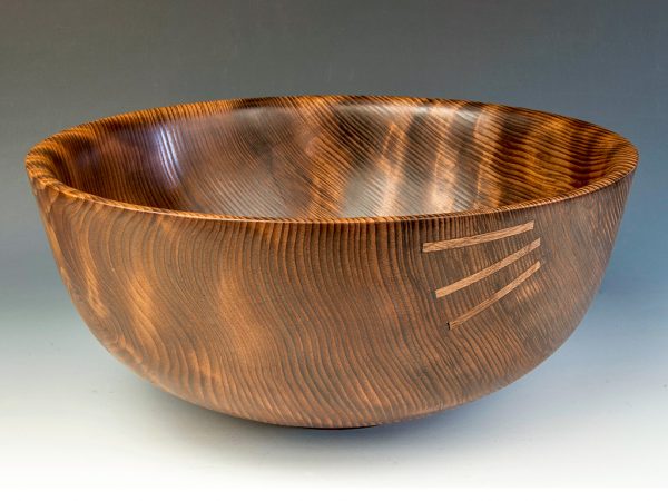 Jerry Kermode - Redwood Traditional Edge Bowl with 4 Stitches