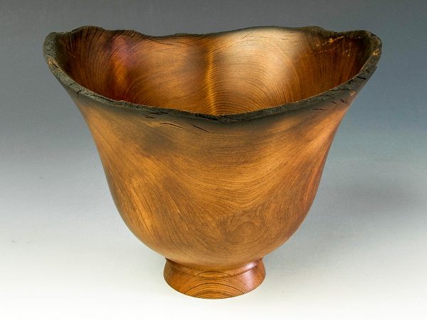 Jerry Kermode - Redwood Natural Edge Bowl with Burnt Rim