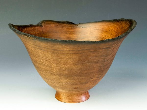 Jerry Kermode - Redwood Natural Edge Bowl with Burnt Rim