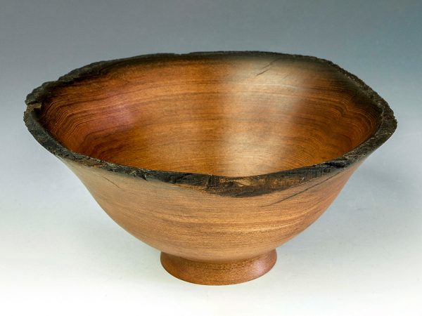 Jerry Kermode - Redwood Natural Edge Bowl with Burnt Rim