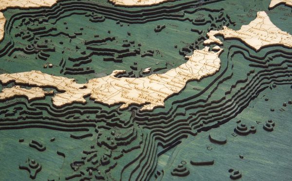 Bathymetric Map Japan