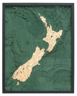 Bathymetric Map New Zealand