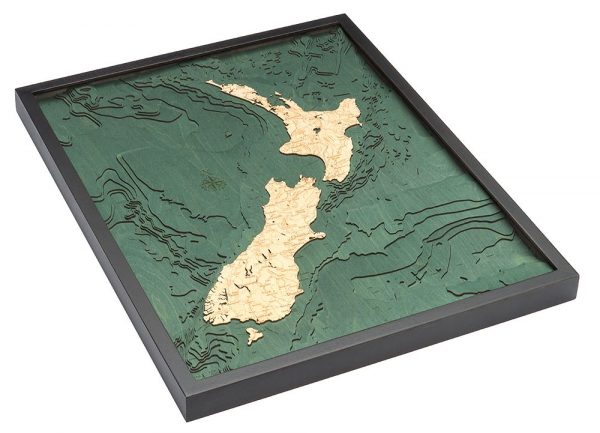 Bathymetric Map New Zealand
