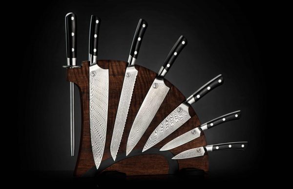 William Henry Kultro Pro Lighting Kitchen Knives - Black Walnut