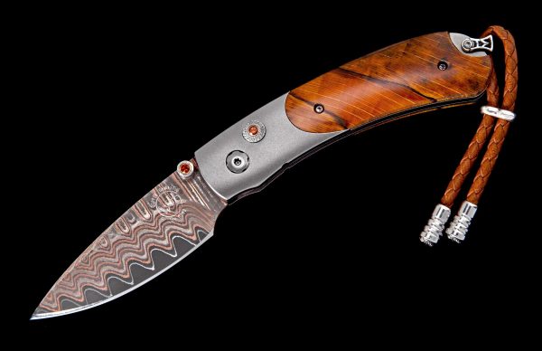 William Henry Limited Edition B09 Orange Wave Knife