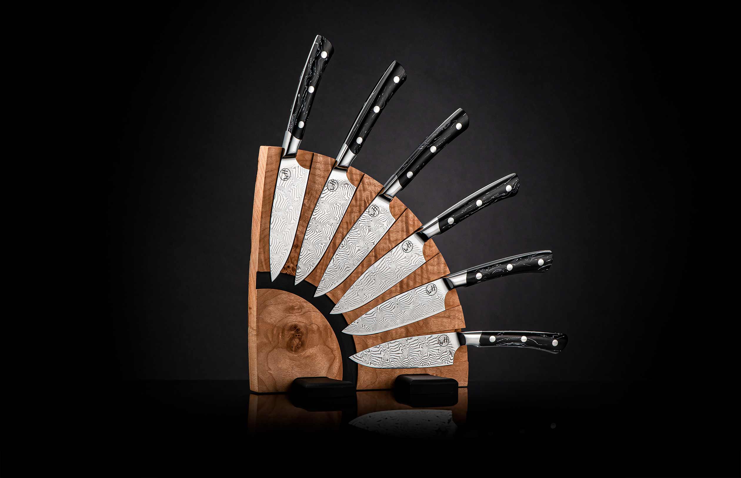 Set of Six Forged Steak Knives