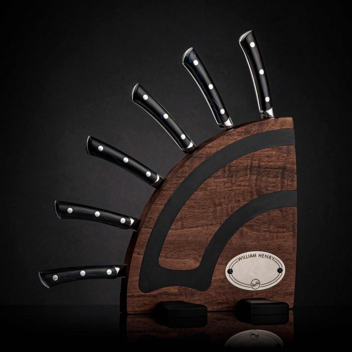 William Henry Kultro Pro Tribal Steak Knives Scrimshaw Gallery