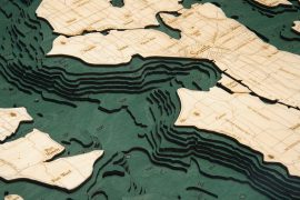 Bathymetric Map Seattle, Washington