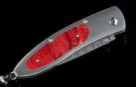 William Henry Limited Edition B05 Red Burl Knife