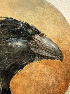 Beki Original Watercolor - Avenger Raven Original