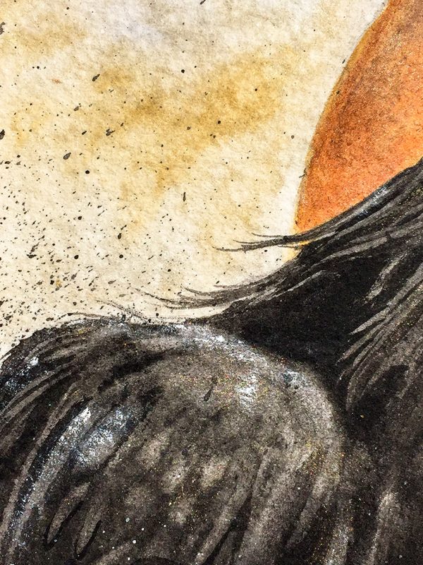 Beki Original Watercolor - Avenger Raven Original