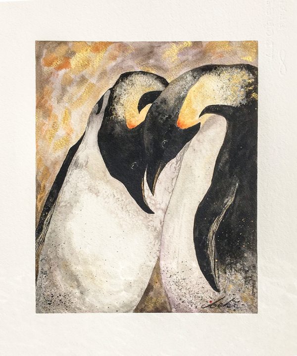 Beki Original Watercolor - "Loving Pair Original"