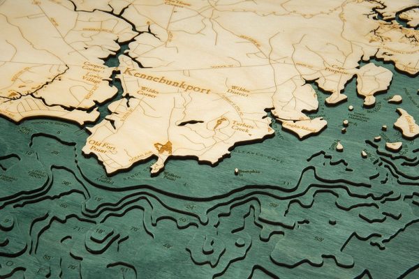 Bathymetric Map Kennebunkport, Maine - Image 4