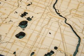 Bathymetric Map Minneapolis / St. Paul, Minnesota