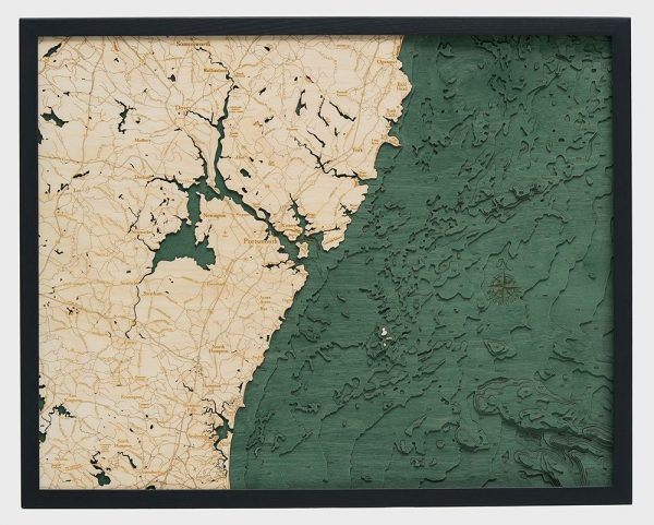 Bathymetric Map New Hampshire Coast