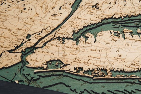 Bathymetric Map Long Island Sound