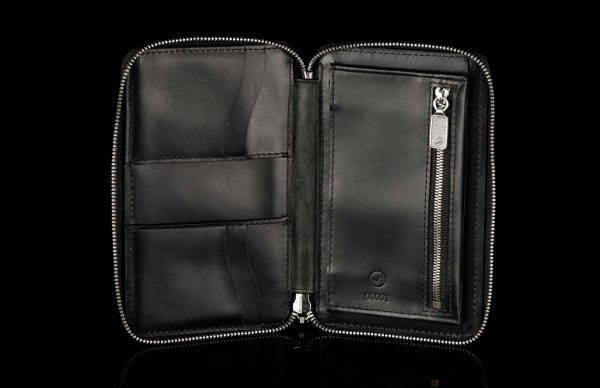 William Henry Large Midnight Zip Wallet