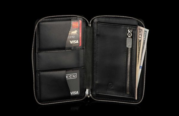 William Henry Large Midnight Zip Wallet