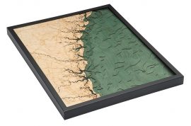 Bathymetric Map Georgia Coast