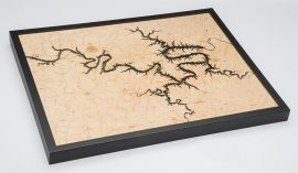 Bathymetric Map Lake of the Ozarks, Missouri