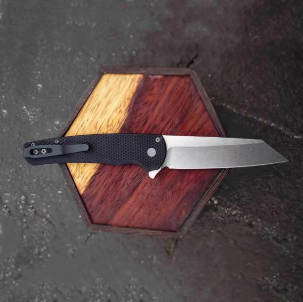 ProTech Automatic Knife - Malibu Reverse Tanto 5205 - Scrimshaw Gallery