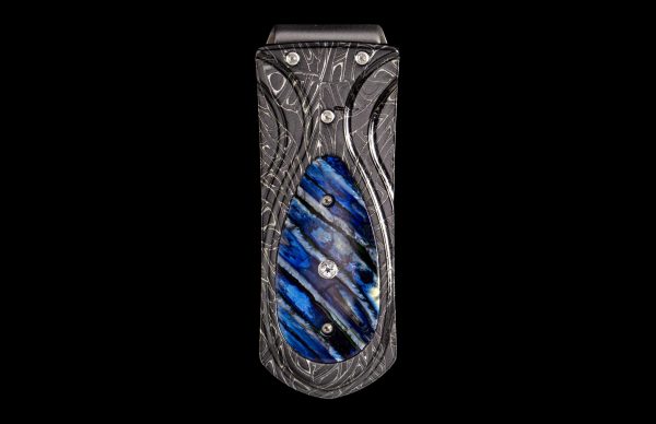 William Henry Zurich 'Blue Wave' Money Clip