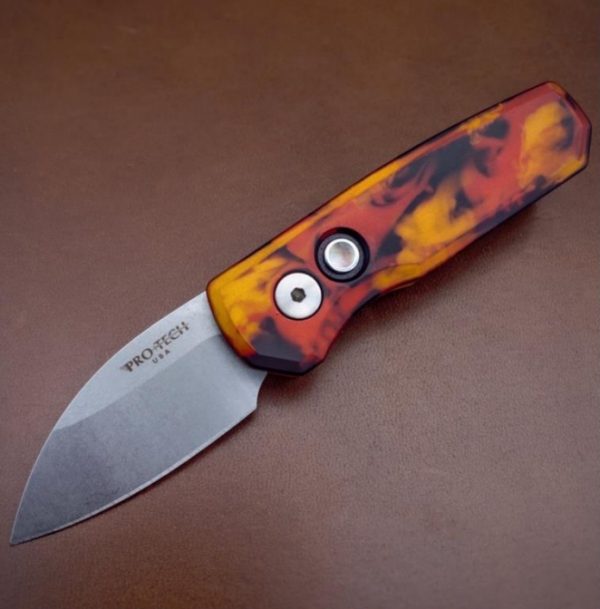 ProTech Automatic Knife - Runt5 Wharncliffe R5301-DF "Del Fuego"